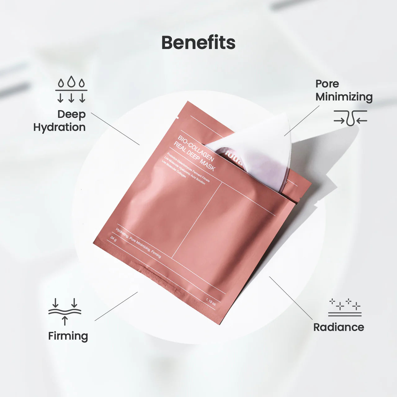 🌟 Masque Facial Bio Collagène BYONE Premium | Hydratation Intense | Anti-Âge