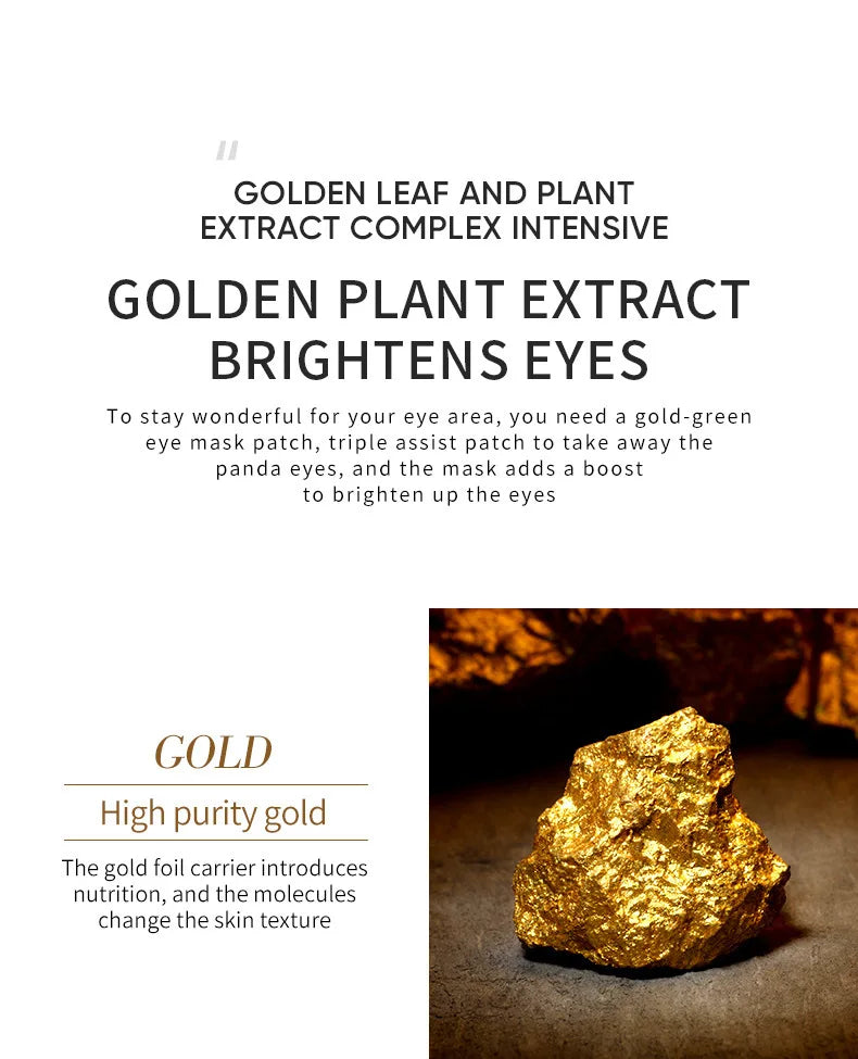 ✨ Patchs Yeux Gold BYONE Premium | Anti-Cernes Or 24K | Effet Lifting