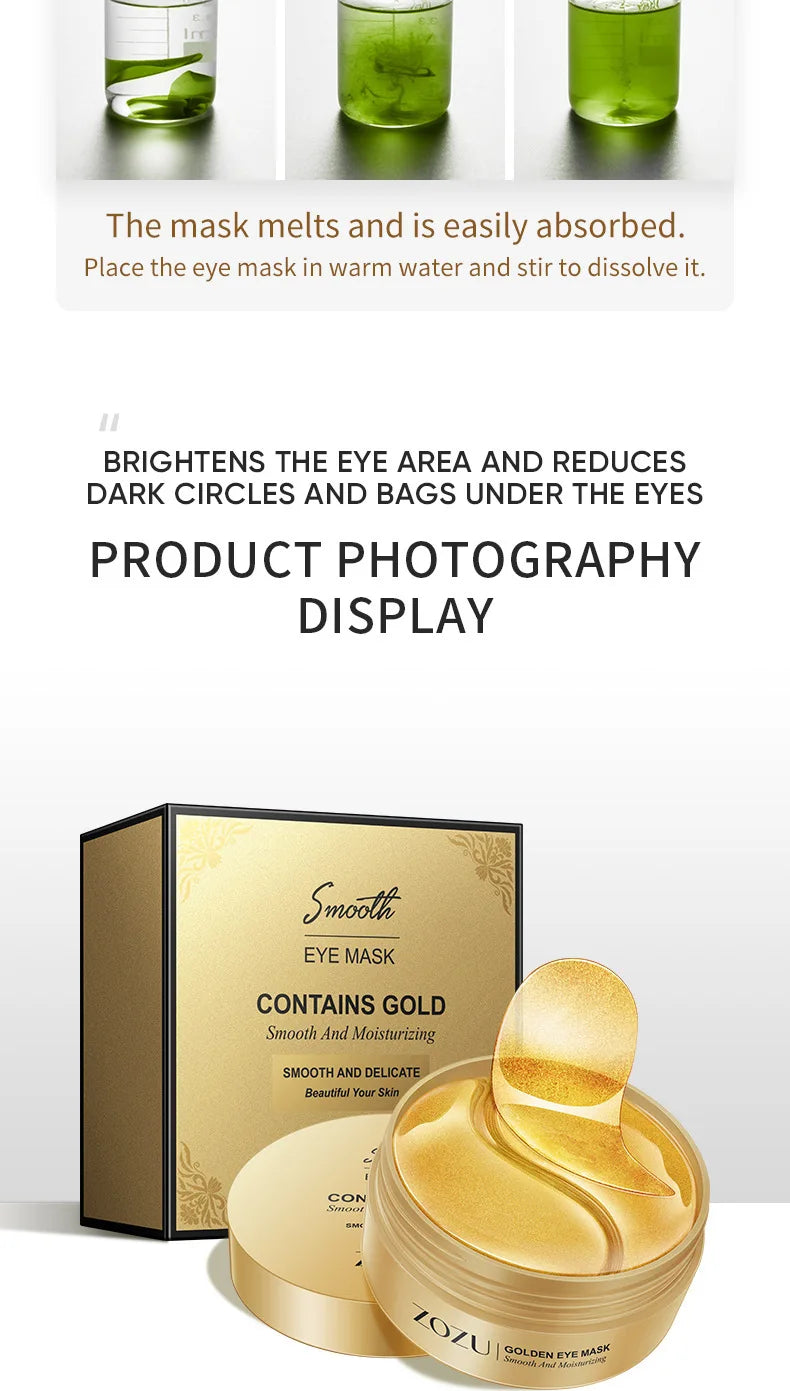 ✨ Patchs Yeux Gold BYONE Premium | Anti-Cernes Or 24K | Effet Lifting