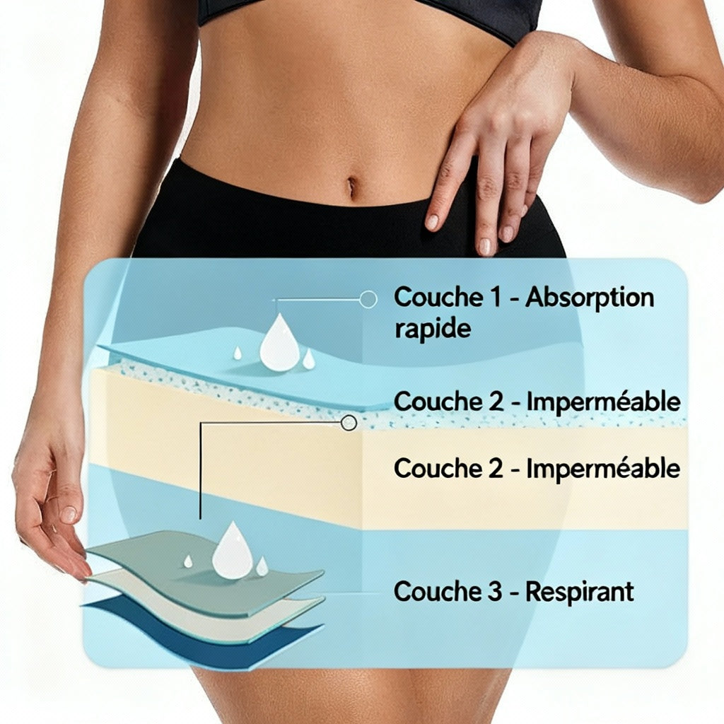 Infographie 3 couches - Culotte noire FR